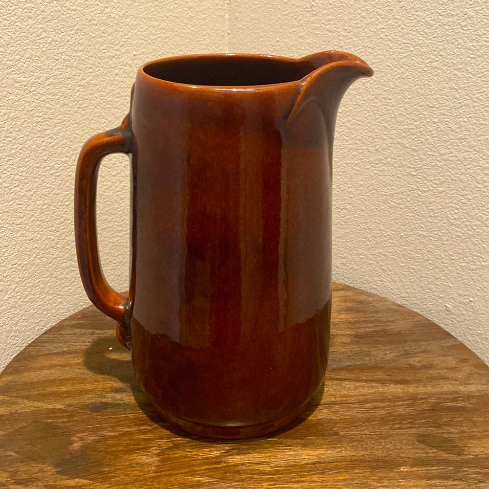 FRANKOMA Pottery 80 Pitcher Plainsman Prairie Brown 9.5” Tall